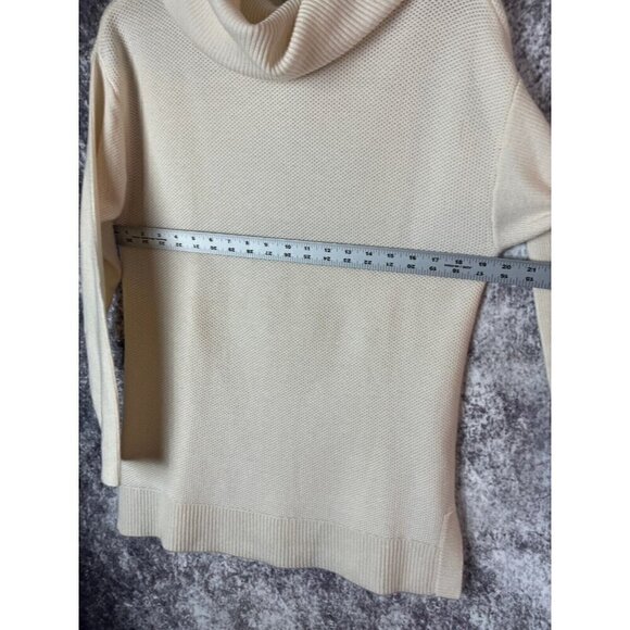 Talbots Sweater Women's L Lambs Wool Cowl Neck Old Money Quiet Luxury Lagenlook - Picture 12 of 15